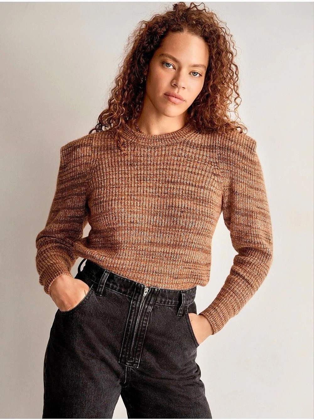Madewell Space-Dyed Prentiss Pullover Sweater Autumn NWOT Size Large